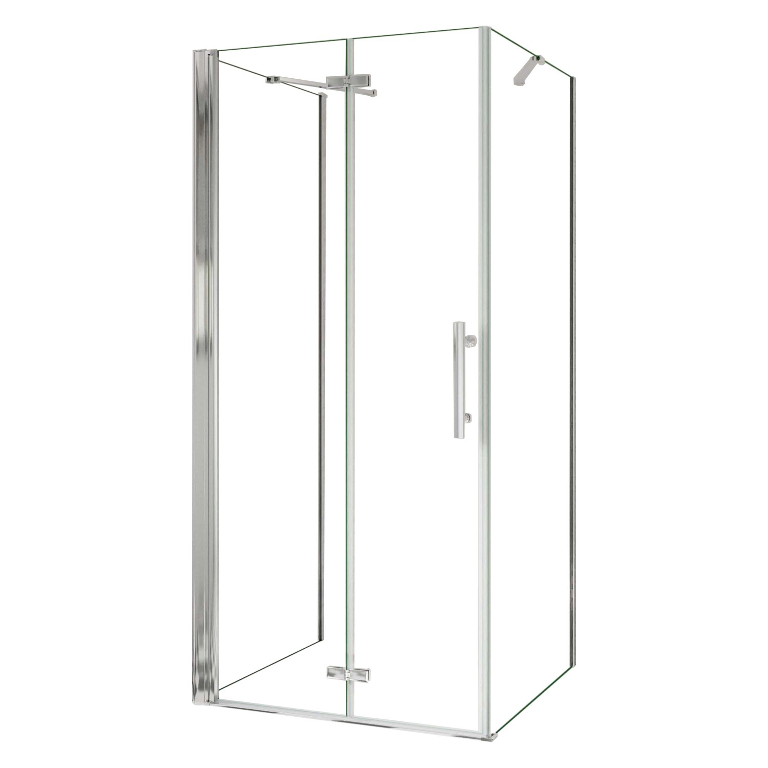 AICA U-Duschkabine Falttür 70x195cm Duschkabine Duschtür Drehtür mit 2x Seitenwand 90x195cm