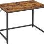 Vasagle Computertisch, 100x50 cm, braun-schwarz, im Industrie-Stil. Ideal für kleine Räume.