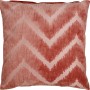 Dekokissen 45x45 cm, rosa mit Zickzackmuster. Zierkissen für Sofa und Bett.