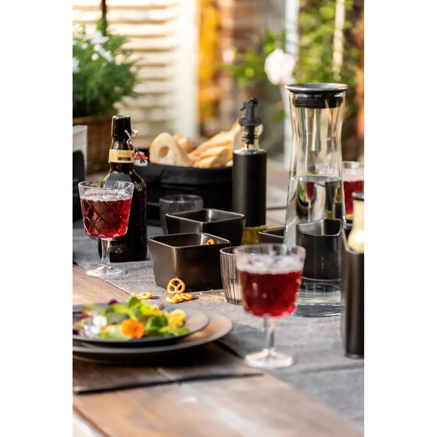 Wenko Snackschalen Set Black Outdoor Kitchen Schwarz spülmaschinenfest kaufen bei OBI