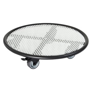 Wagner Design Pflanzenroller GH 7017, Ø 38cm, schwarz-weiß, mit Rollen und Feststellern.