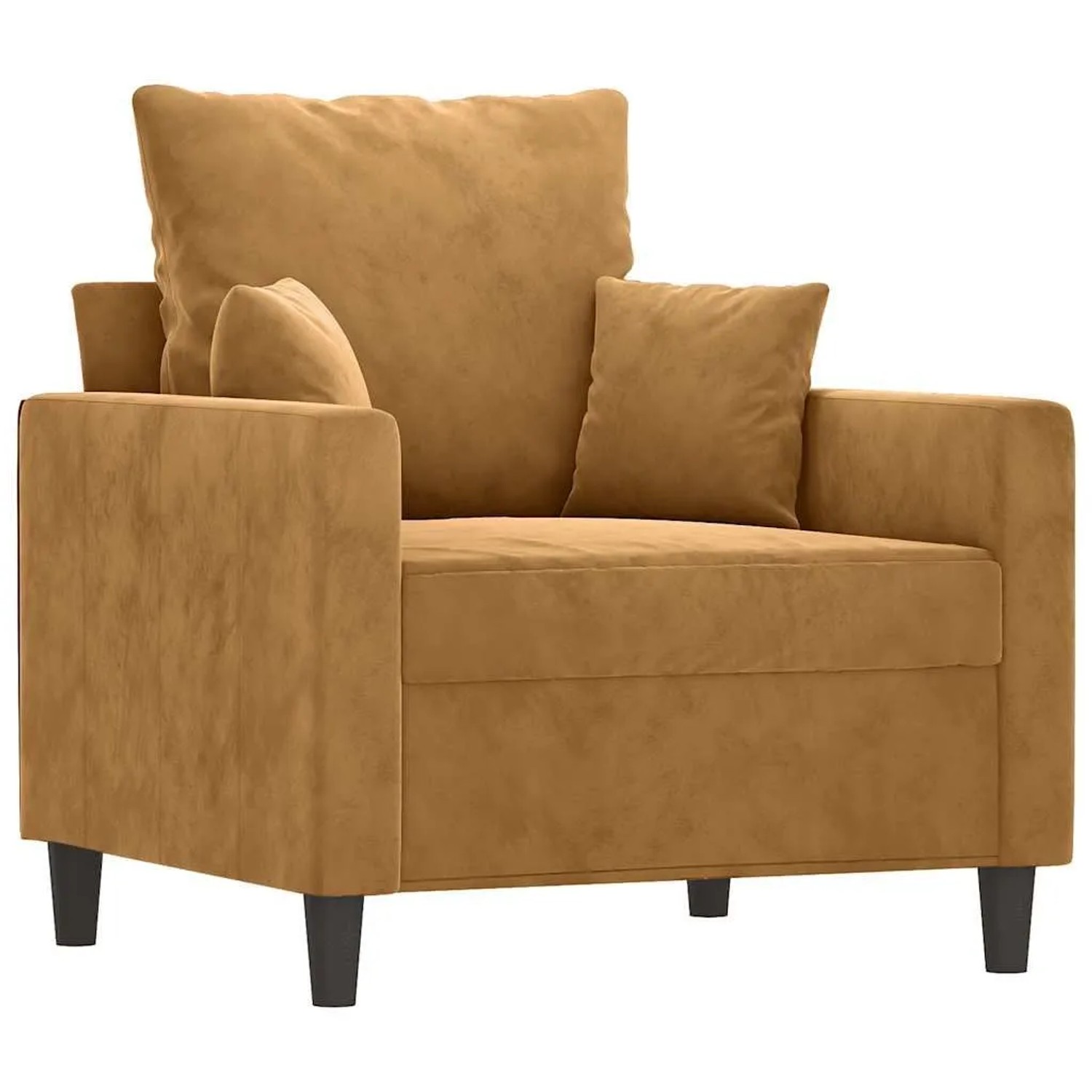vidaXL Sessel Braun 60 cm Samt 359290