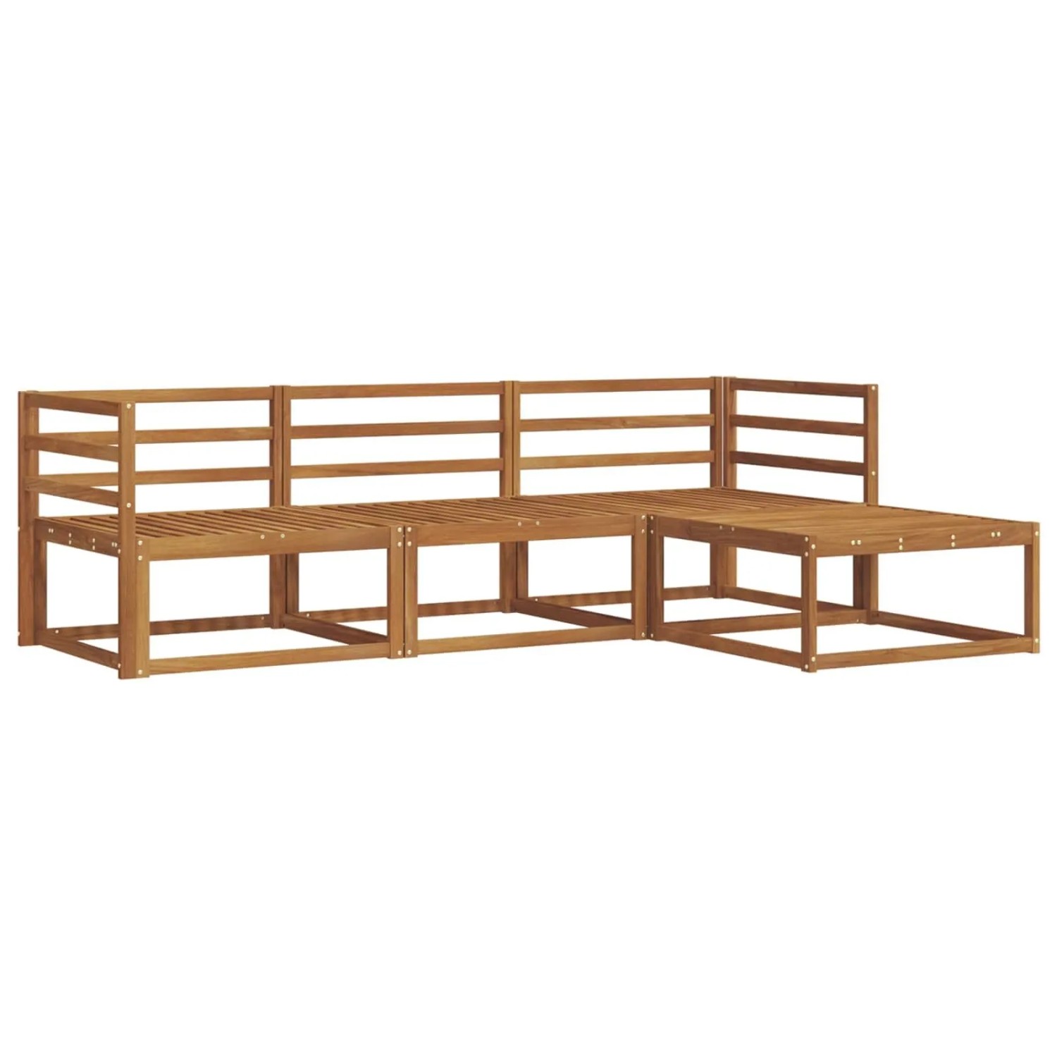 vidaXL Outdoor-Sofagarnitur 4-Tlg Natur Massivholz Akazie 3367387