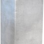 Graue Mauerscheiben-Ecke aus Beton, 105x50x50 cm, für Einfassungen und Mauersysteme.