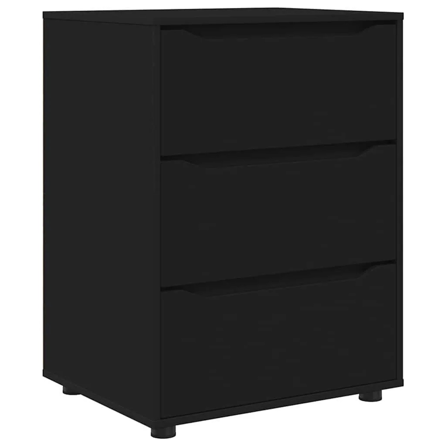 vidaXL Aufbewahrungsschrank Schwarz 60 x 48 x 81 cm Holzwerkstoff 888858 günstig online kaufen