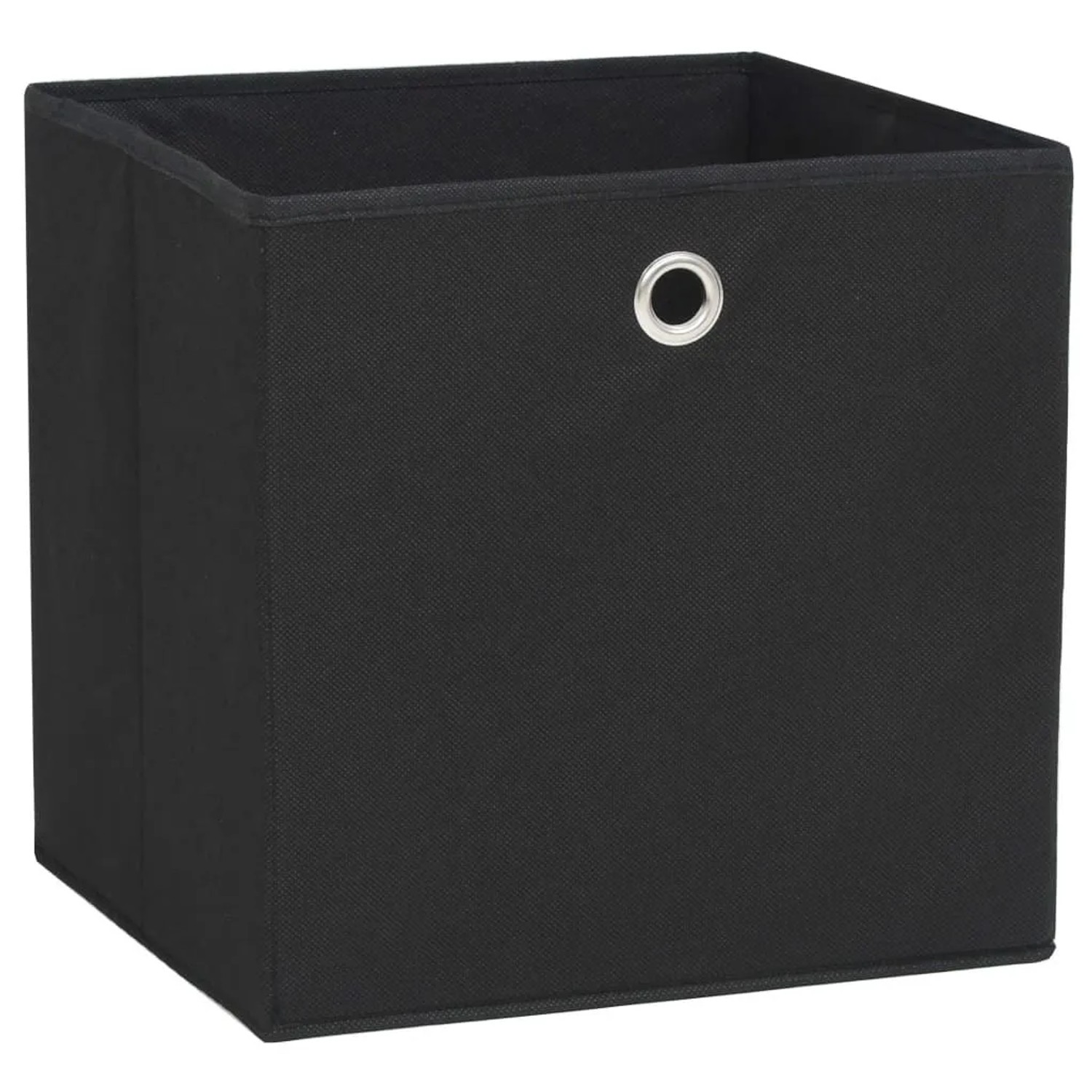 vidaXL Aufbewahrungsboxen 10 Stk Vliesstoff 28x28x28 cm Schwarz 325189