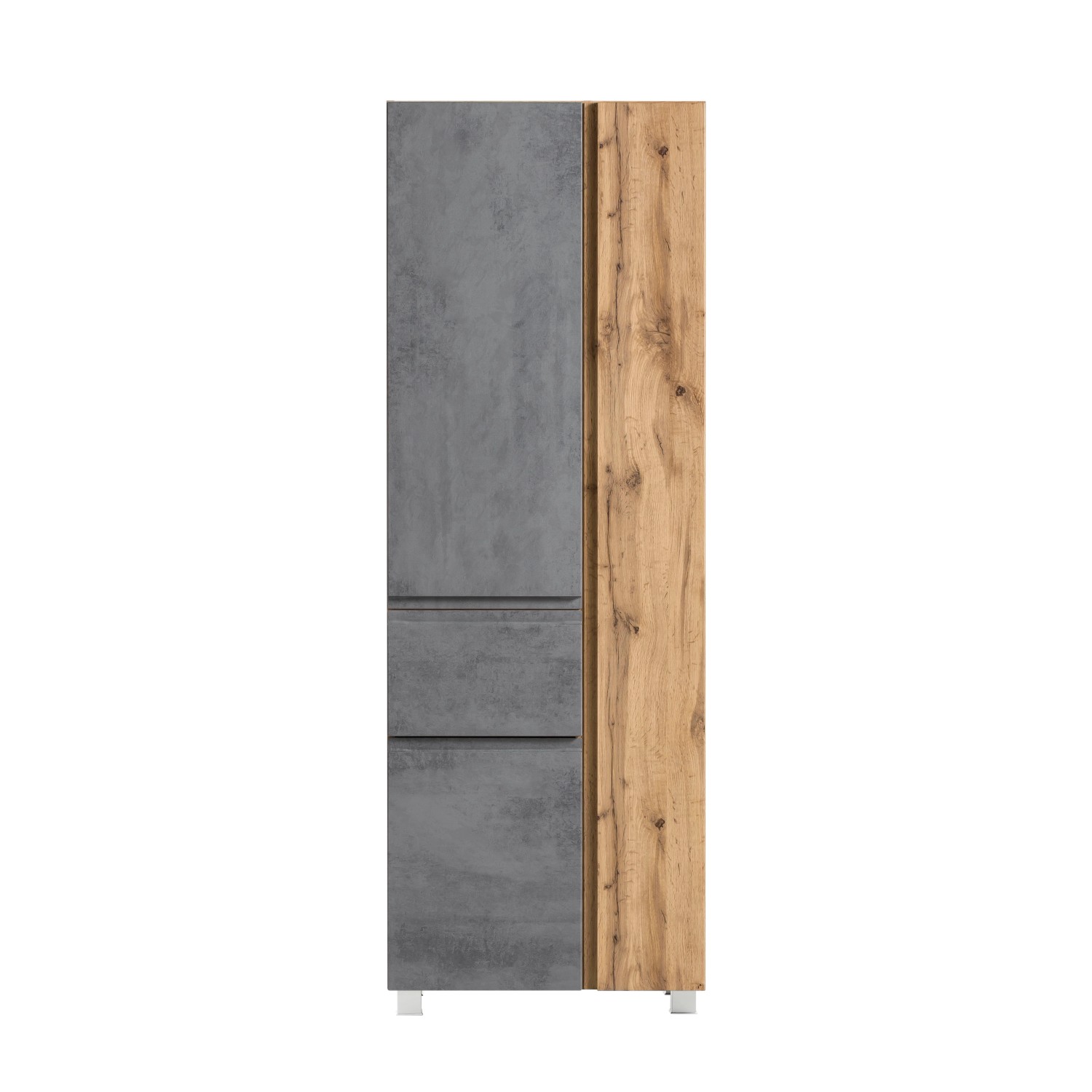 Held Möbel Seitenschrank Ancona 65 cm Wotan/Beton Schublade günstig online kaufen