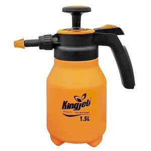 PROREGAL Drucksprüher Ultra, 2 Liter, orange/schwarz. Gartenspritze für Pflanzenpflege.