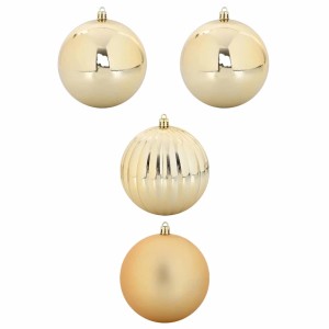 vidaXL Weihnachtskugel-Set 4-Tlg Gold XXL 42018871