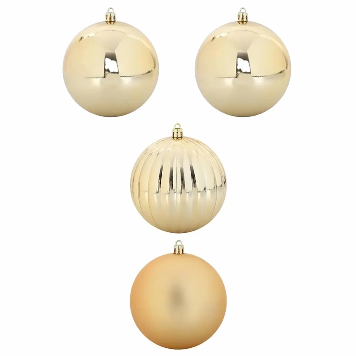 vidaXL Weihnachtskugel-Set 4-Tlg Gold XXL 42018871