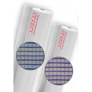 Universalgewebe Blau, 1x10m Rolle, Putzträger zur Vermeidung von Rissen im Innen- und Außenbereich.