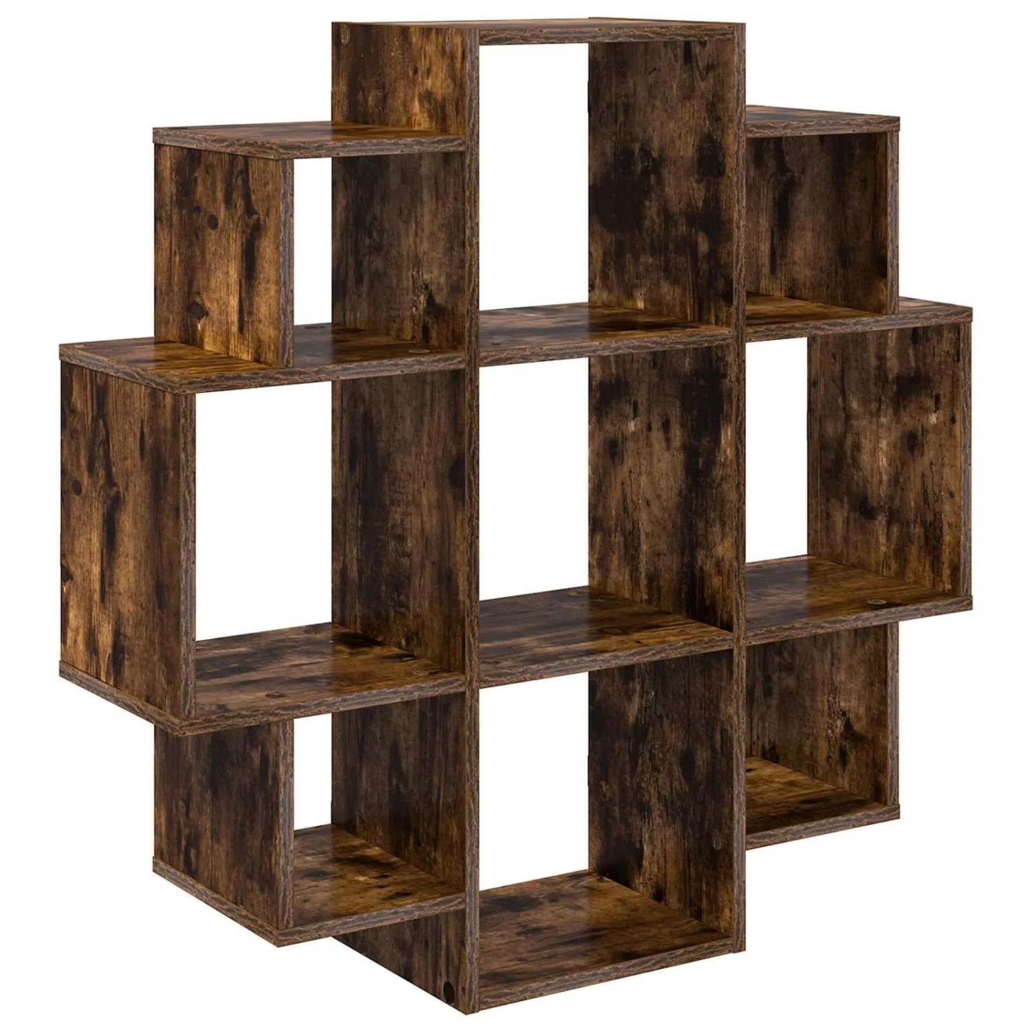 vidaXL Wandregal Raucheiche 90 x 25 x 90 cm Holzwerkstoff 8012176