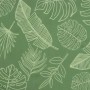 Grünes Oxford-Gewebe der Hochlehner-Auflagen mit hellem tropischem Blattmuster. Perfekt für Gartenstuhlauflagen.
