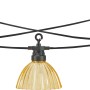 Solar-LED-Lichterkette Zevio mit bunten Lampen für Garten und Balkon.
