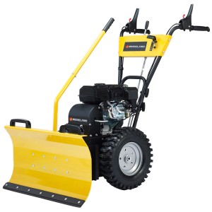 Texas Schneeräumschild Combi 800 für Schneefräse, gelb, mit Gummischürfleiste.