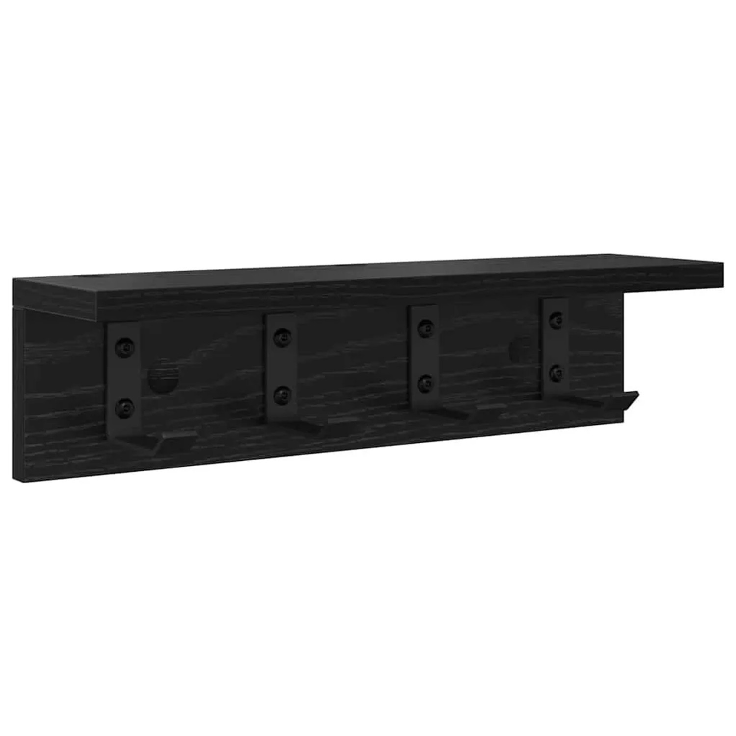 vidaXL Wandmontierter Nachttisch Schwarz Eichen-Optik 874348