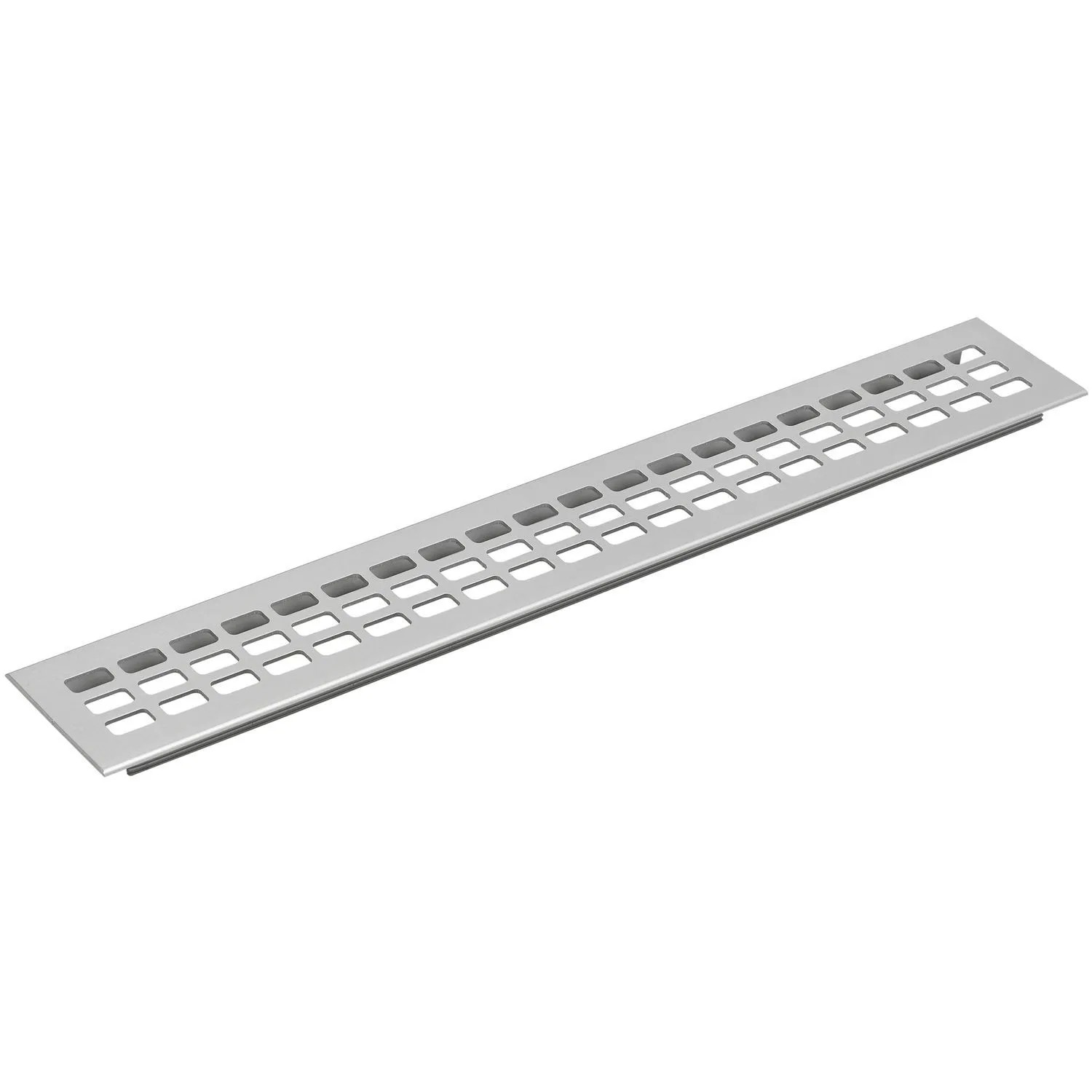vasalat Lüftungsgitter zum Einstecken Aluminium Natur Eloxiert 600x100 mm