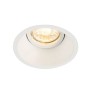 Weißer, runder QAZQA Einbaustrahler aus Legierung, dreh- und neigbar. Lampe für GU10 Leuchtmittel.