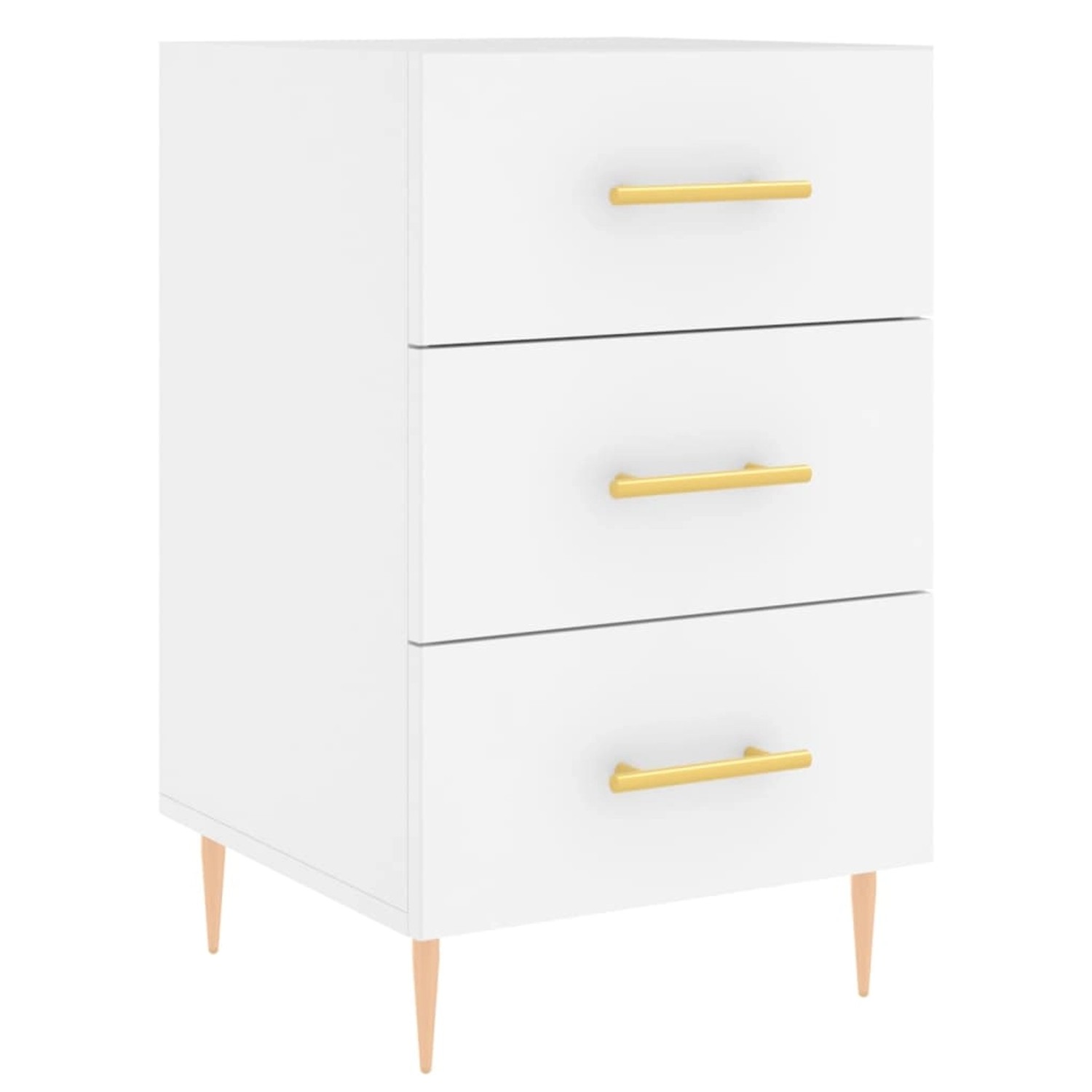 vidaXL Nachttisch Weiß 40x40x66 cm Holzwerkstoff 827644 günstig online kaufen