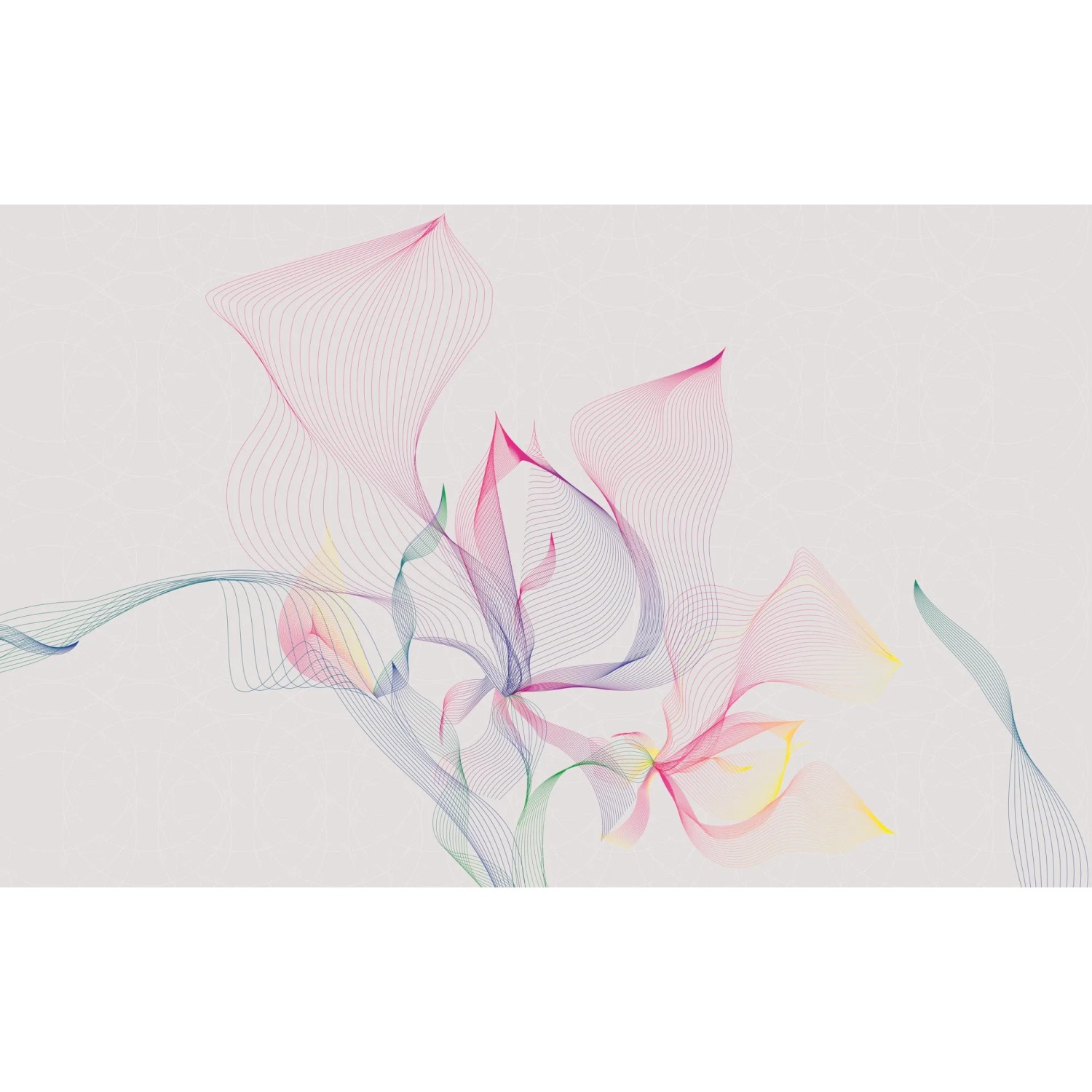 Komar Vliestapete Spring Leaves, glatt, grafisch