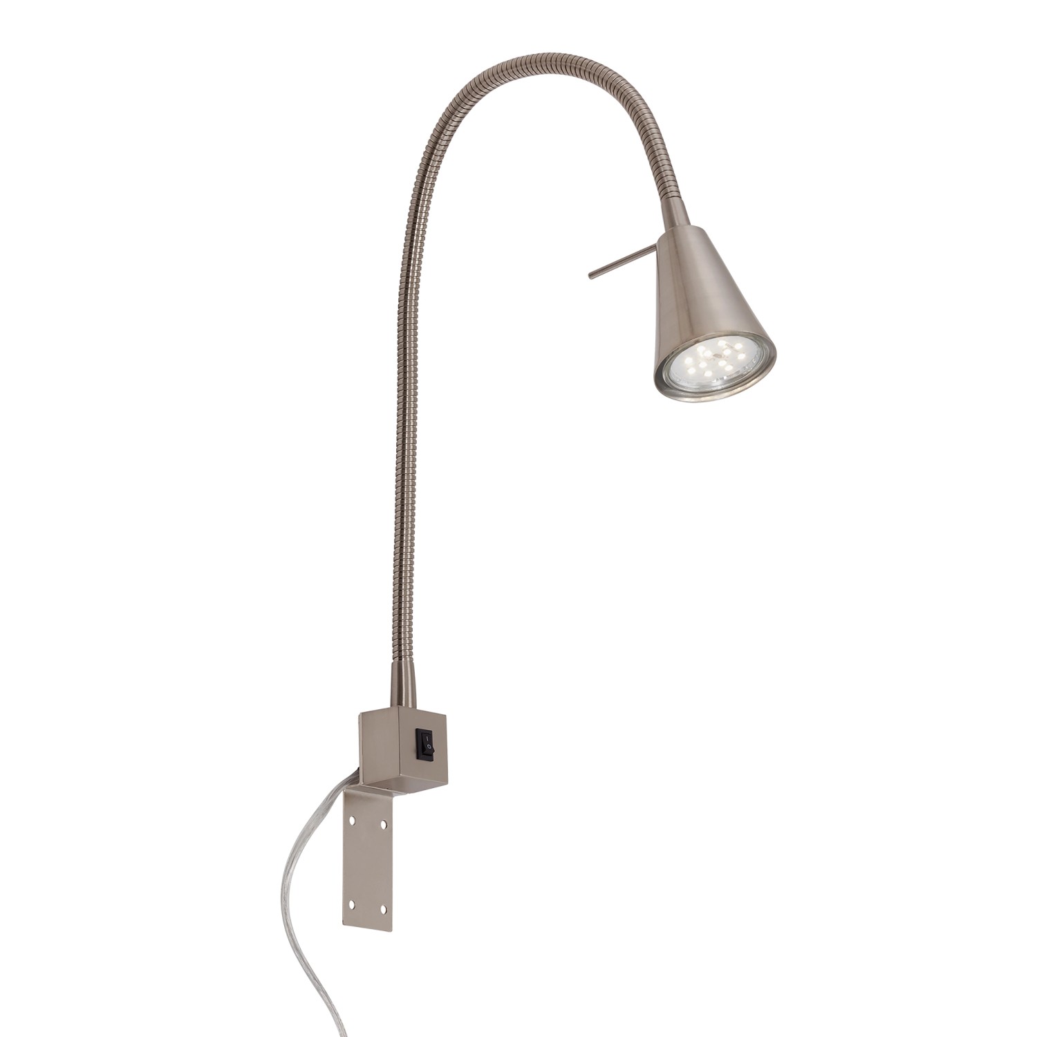 Briloner LED Bettleuchte Tuso Schwenkbar Warmweiß 40,3 x 21,7 cm Matt-Nicke günstig online kaufen