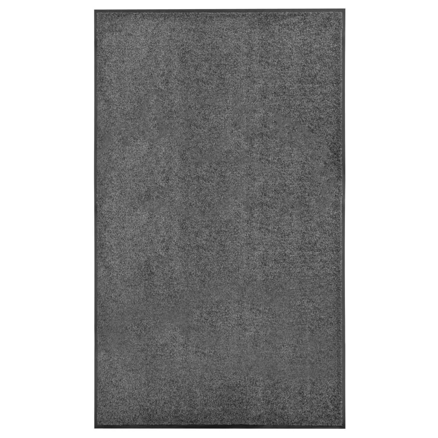 vidaXL Fußmatte Waschbar Anthrazit 90x150 cm 323419