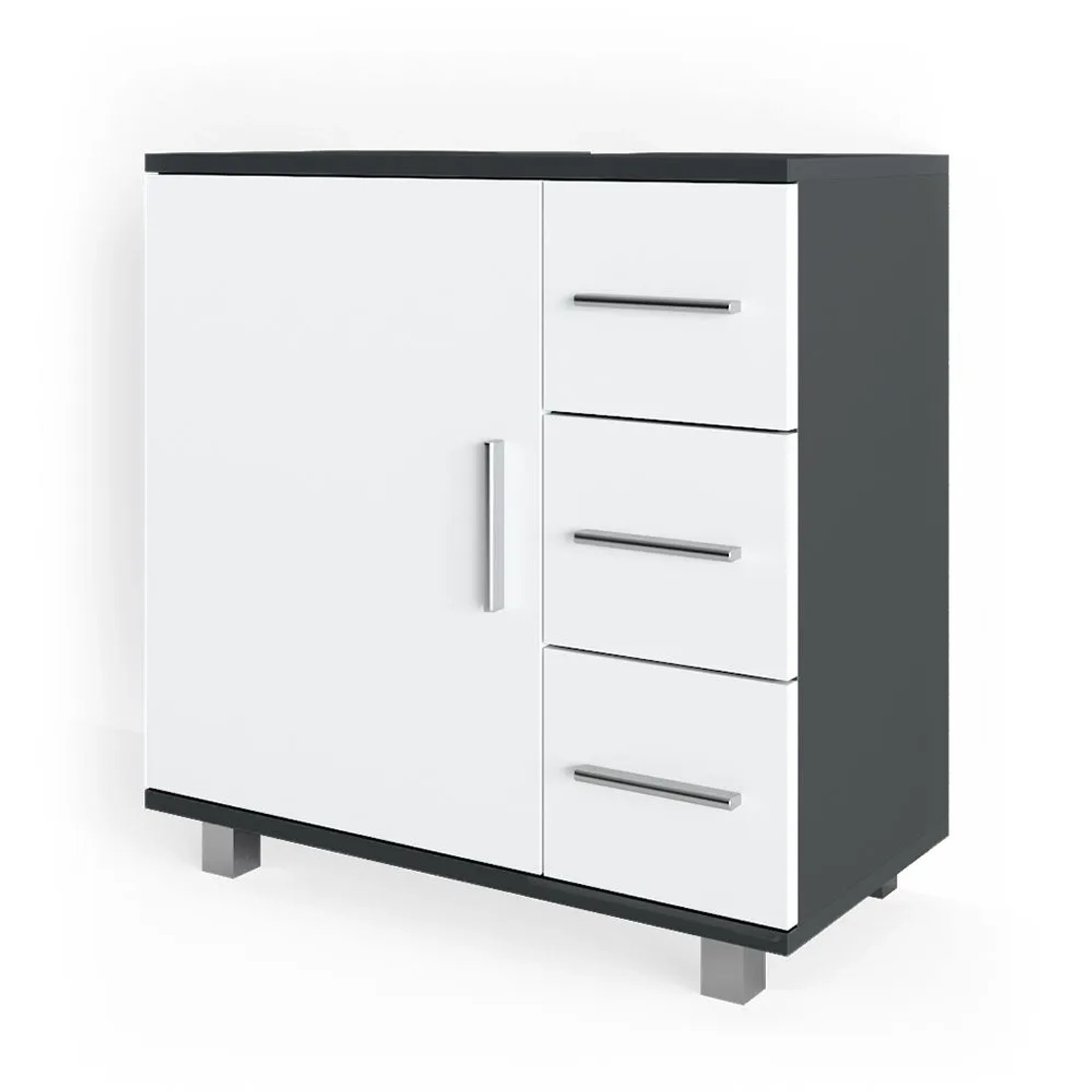 Vicco Waschbeckenunterschrank Ilias Anthrazit 60 x 61