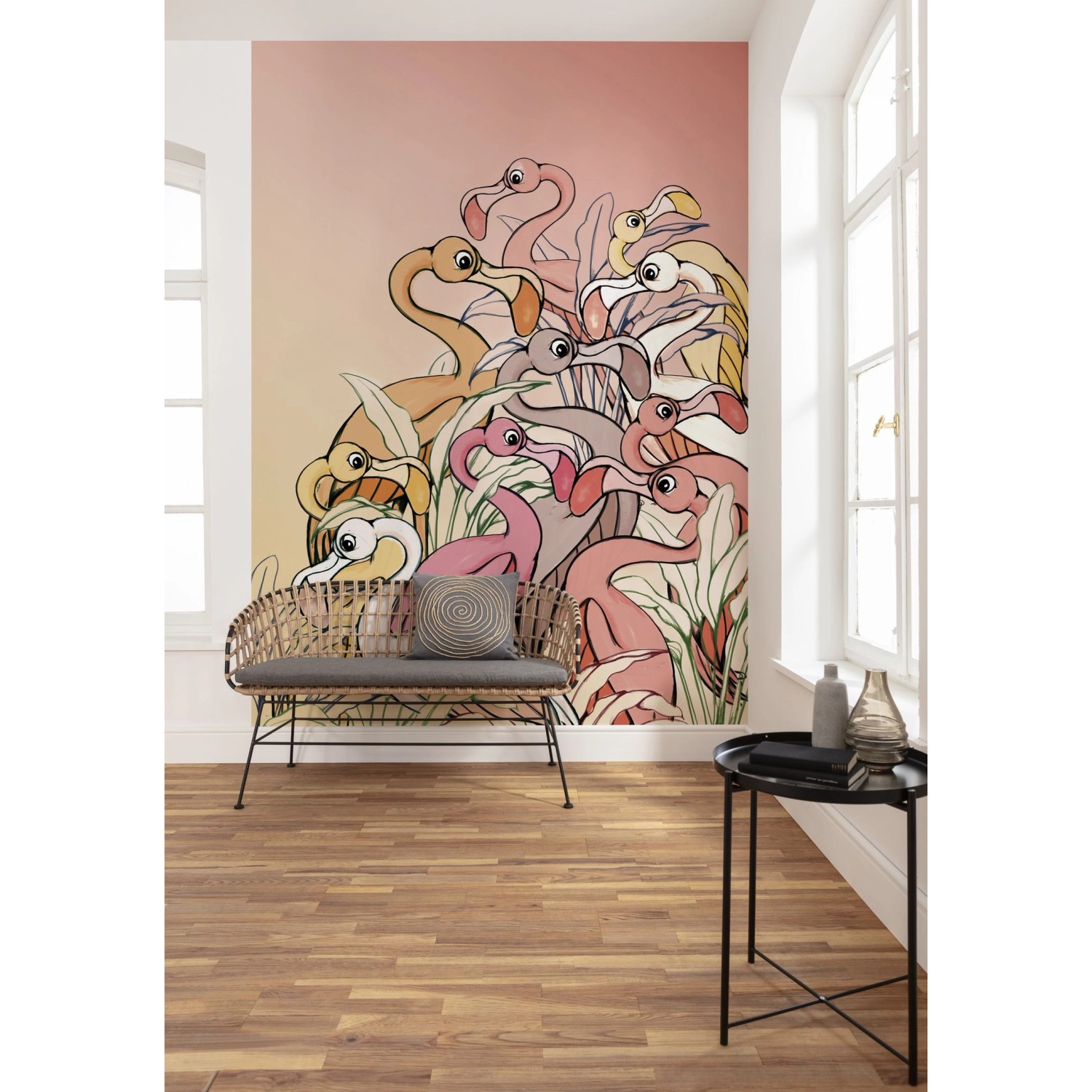 Komar Fototapete Flamingos Rosa 200 x 280 cm 610048 günstig online kaufen