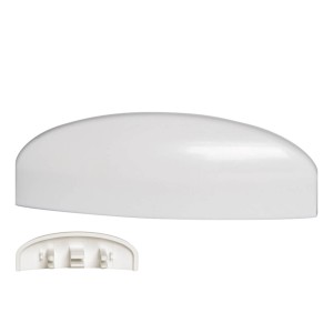 Weiße Bauheld Wasserschlitzkappen (RAL 9003) für Fenster, 25-30mm, 30 Stück.