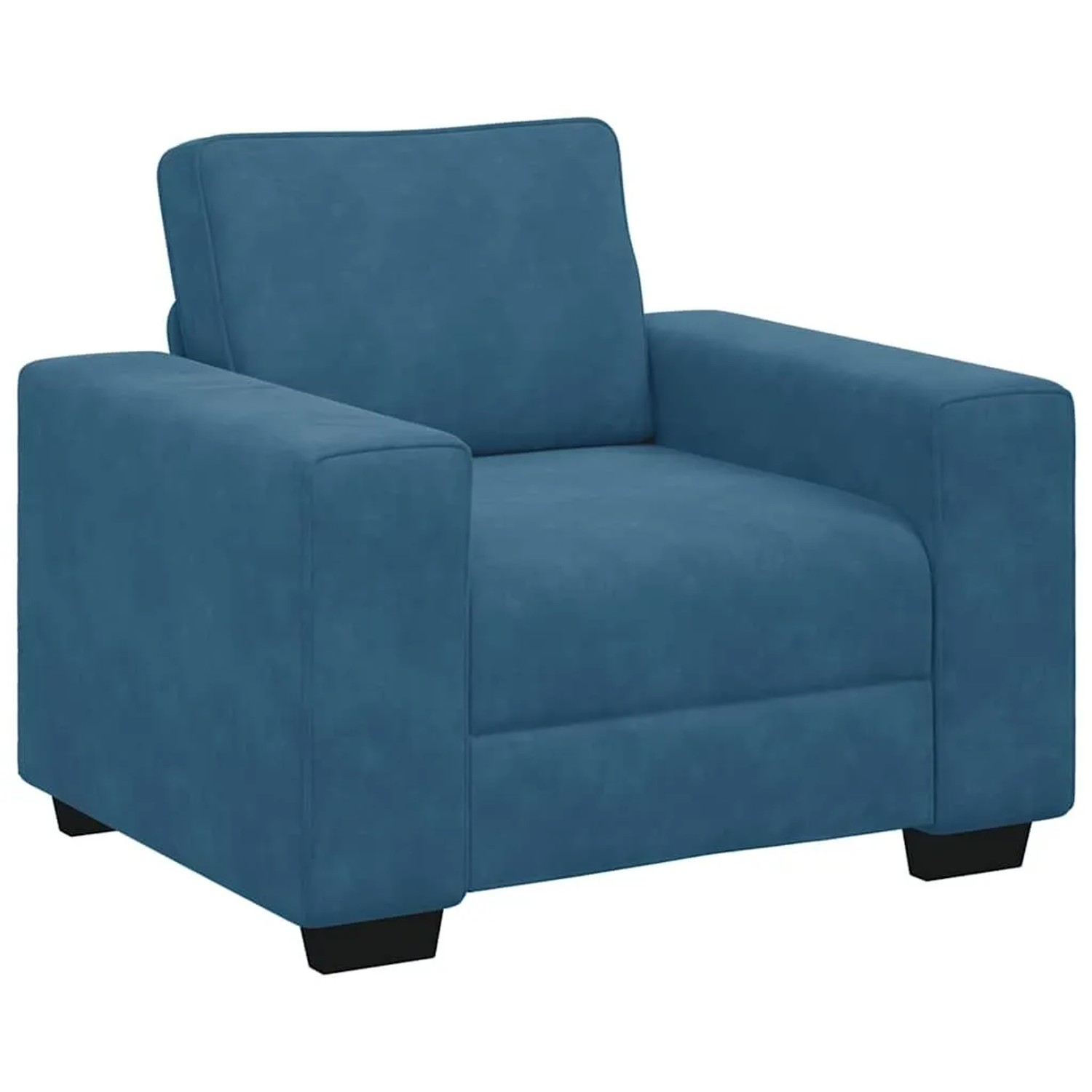 vidaXL Sessel Blau 100x77x82 cm Samt 4105256