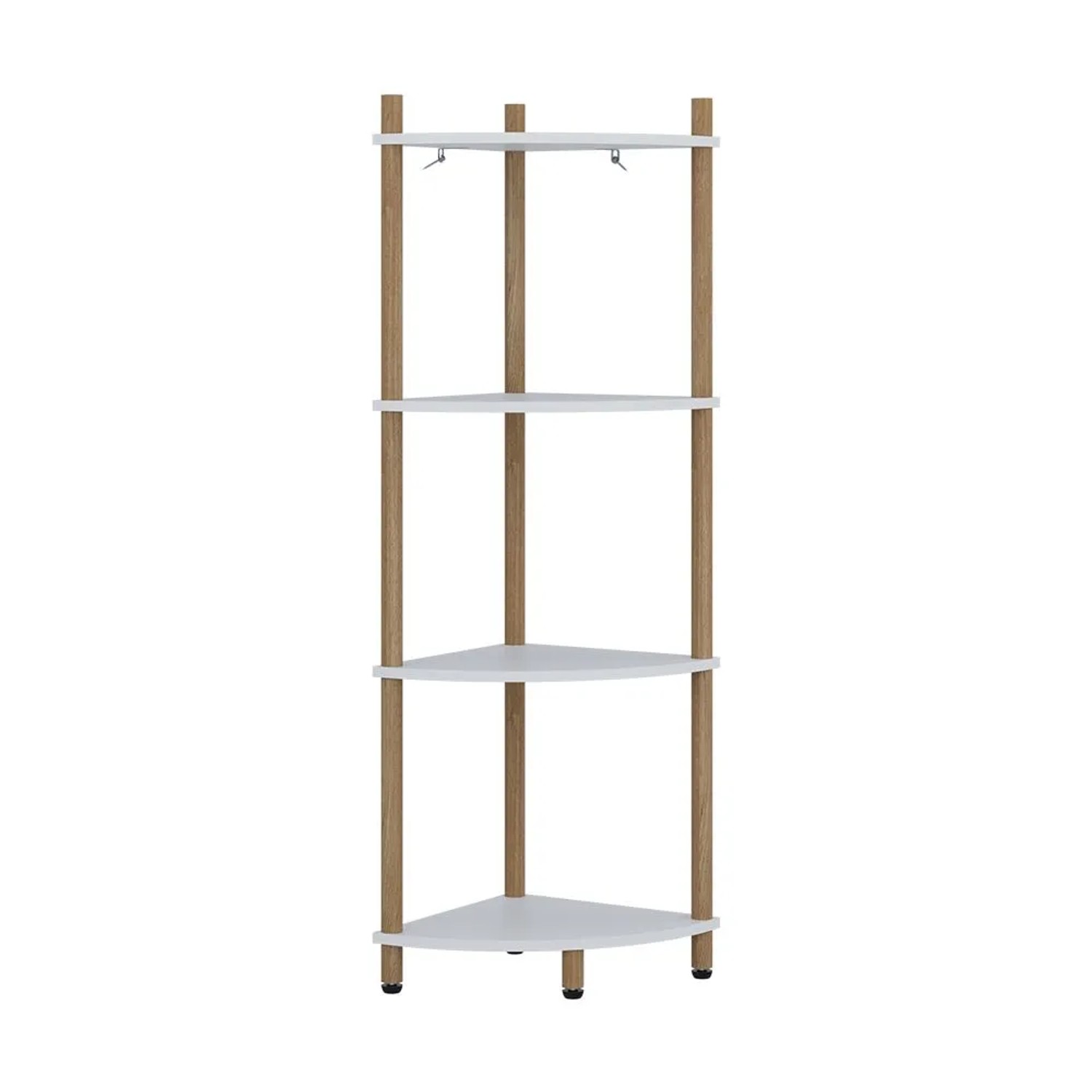 Vicco Eckregal Bivio Weiß Kiefer 29 x 103 mit 4 Ablagefächern Art Nr 57469