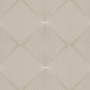 Glööckler Vliestapete Imperial Rauten Beige: Beige Tapete mit Rautenmuster und feinen Linien.