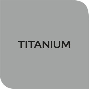 Farbmuster Dulux Fresh Up Lack Titanium, satin für Möbel, Küchen und Türen.