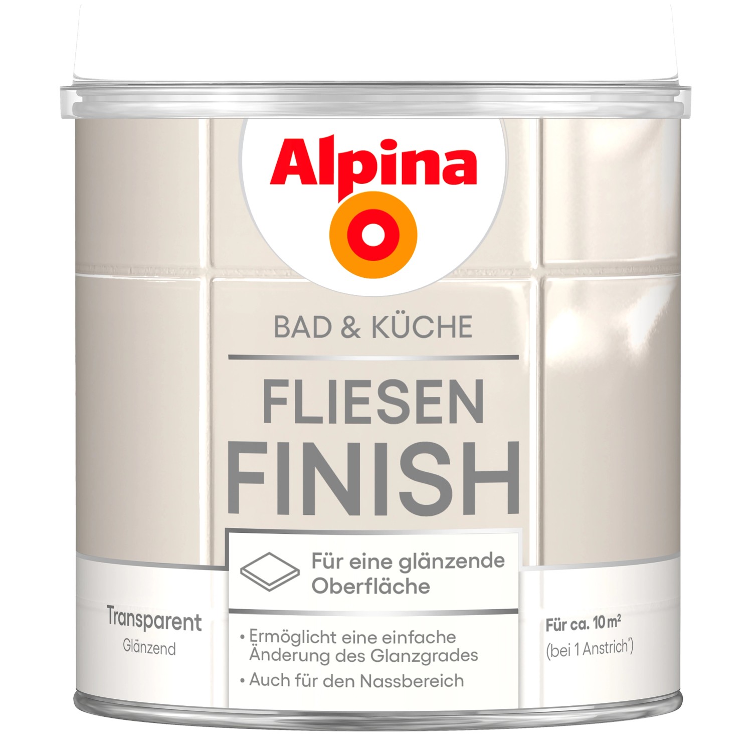 Alpina Fliesen-Finish Bad & Küche 2 Komponenten Glänzend 750 ml