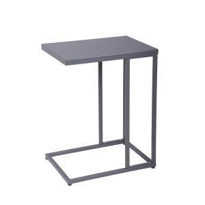 Rechteckiger, anthrazitfarbener Gartentisch Dorea von Garden Pleasure, 30,5 x 43 cm.