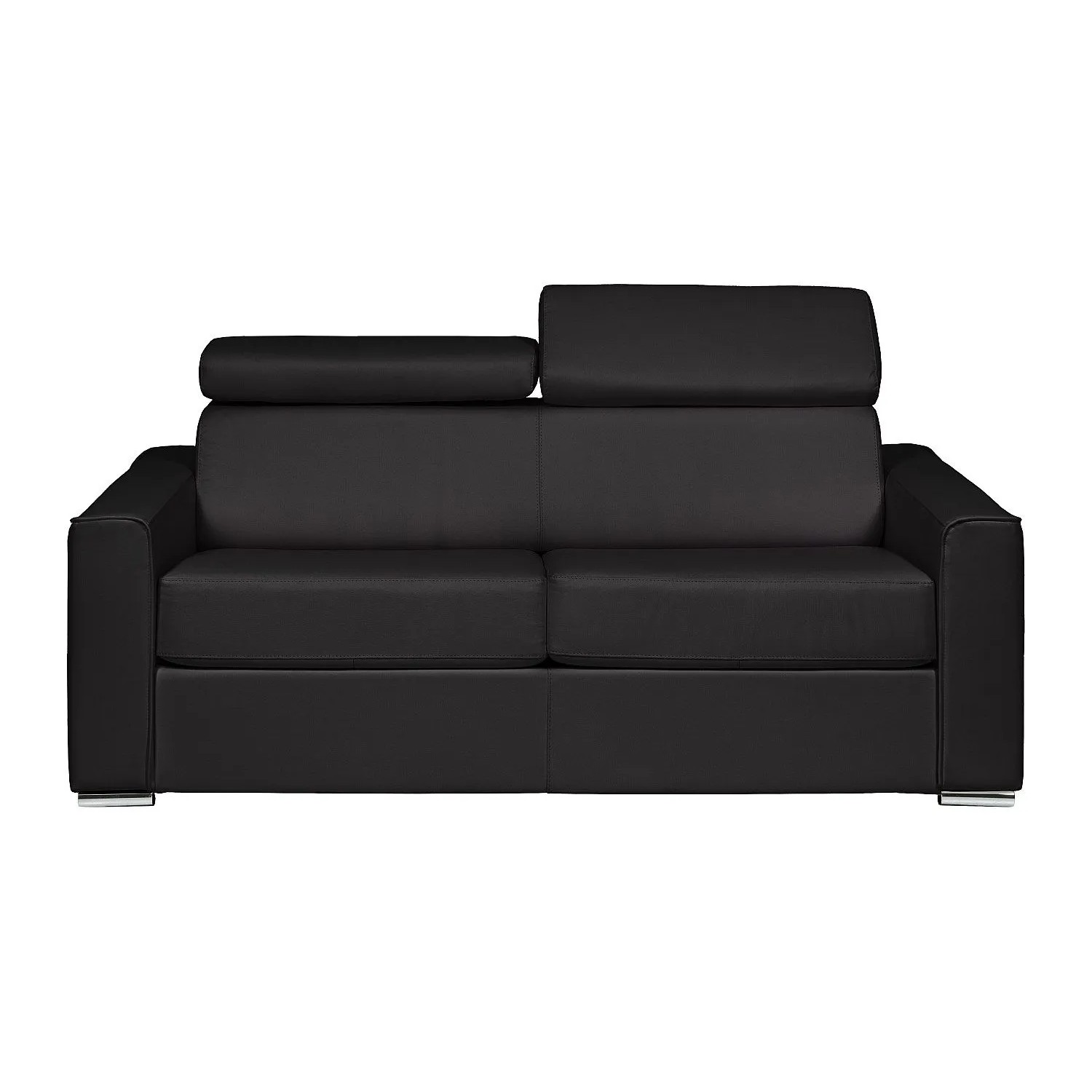 Vente-unique Schlafsofa Vizir Schwarz 216 cm