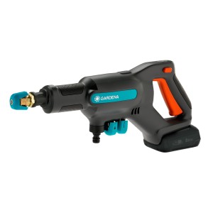 Gardena Akku-Mitteldruckreiniger AquaClean 24/18V P4A Set, Akku-Hochdruckreiniger mit Zubehör.