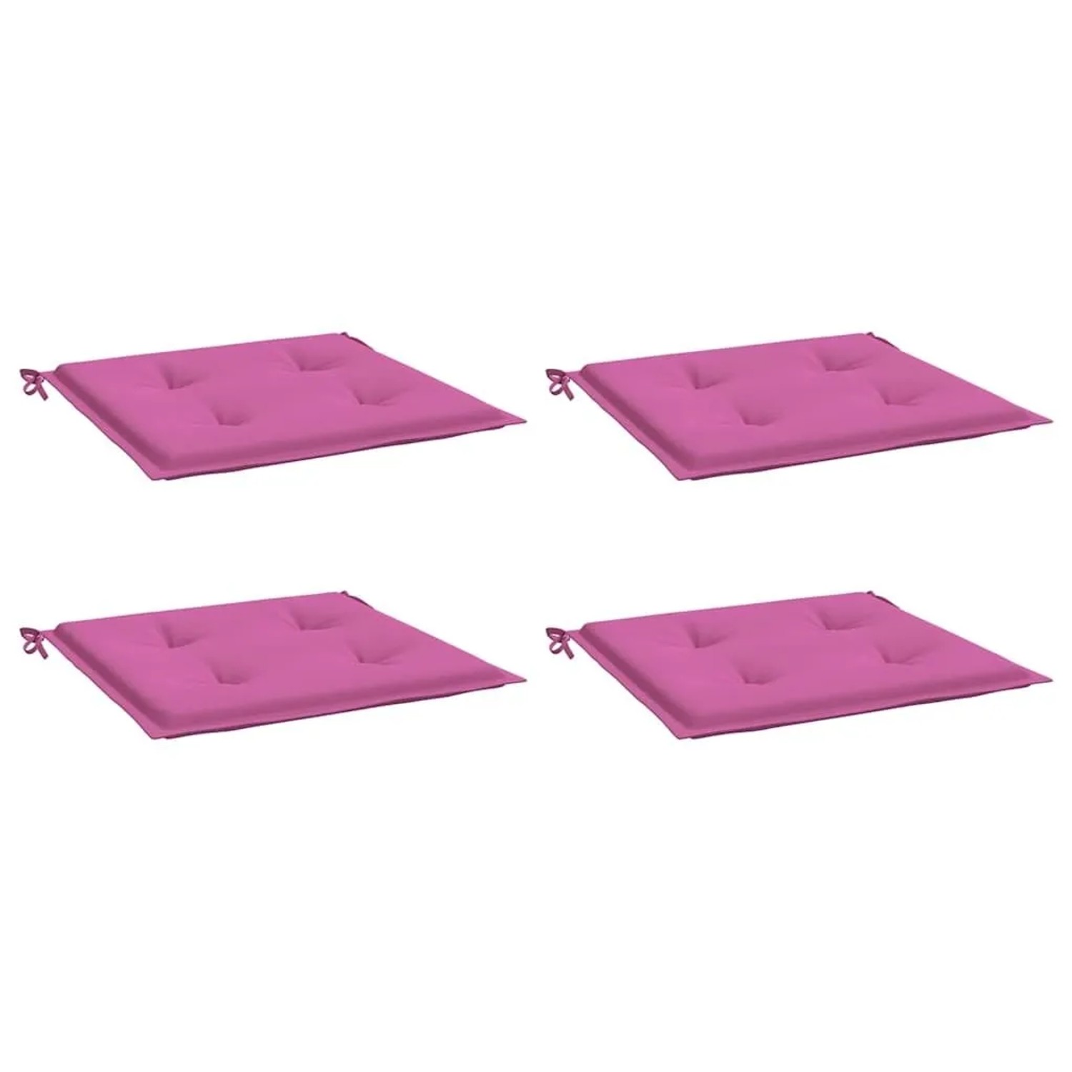 vidaXL Gartenstuhl-Kissen 4 Stk Rosa 50x50x4 cm Stoff 361093 günstig online kaufen