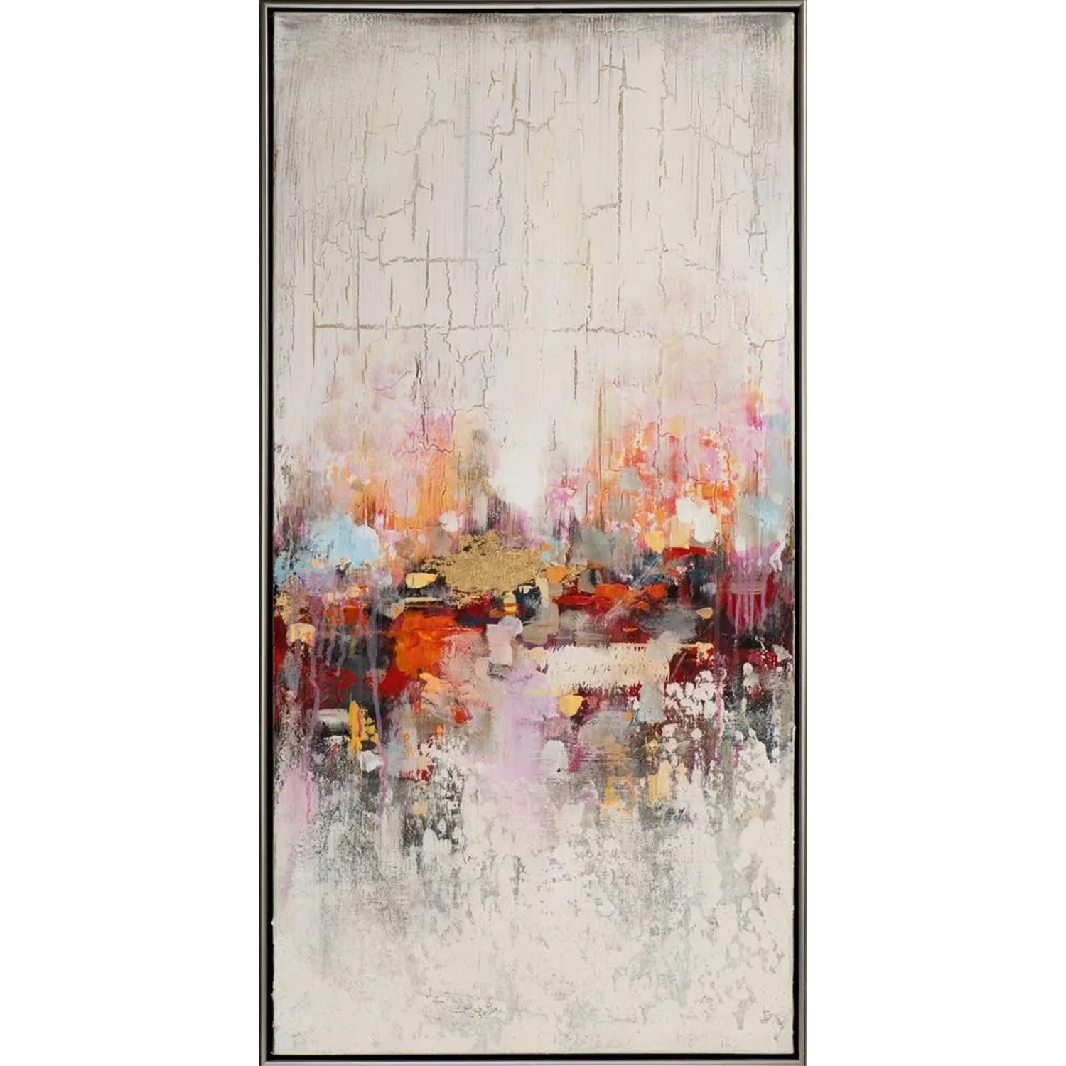 Art Universe Leinwandbild Warme Farbmelodie 52 x 102 cm