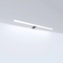 Moderne kalb LED Badleuchte, Spiegellampe in Chrom, 60cm Länge, neutralweißes Licht.