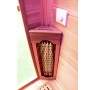 Detailaufnahme Infrarotkabine Toronto mit Vollspektrumstrahler aus Hemlock Zeder.