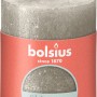 Bolsius Rustik-Kerze Shimmer, 80/68 mm, Champagner. Stumpenkerze mit Metallic-Effekt.