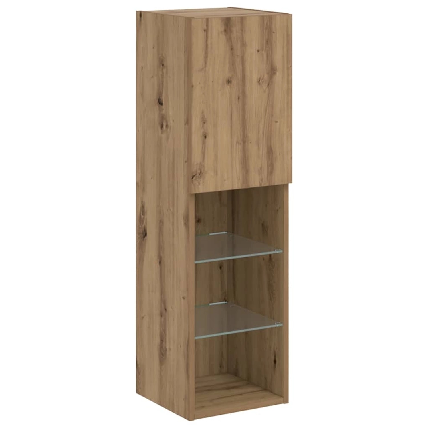 vidaXL TV-Schrank mit LED-Leuchten Artisan-Eiche 30,5x30x102 cm 857678 günstig online kaufen