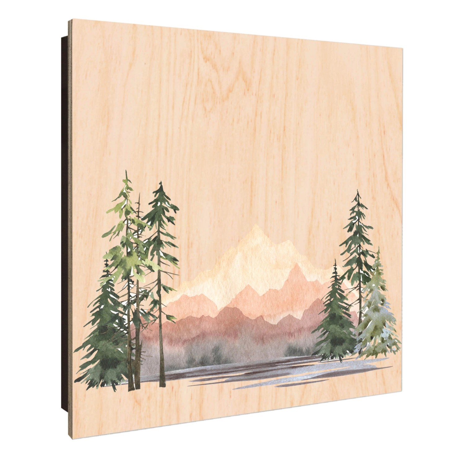 Banjado Schlüsselkasten Holz 30x30cm Schwarz Scharnier Rechts 50 Haken Desi günstig online kaufen