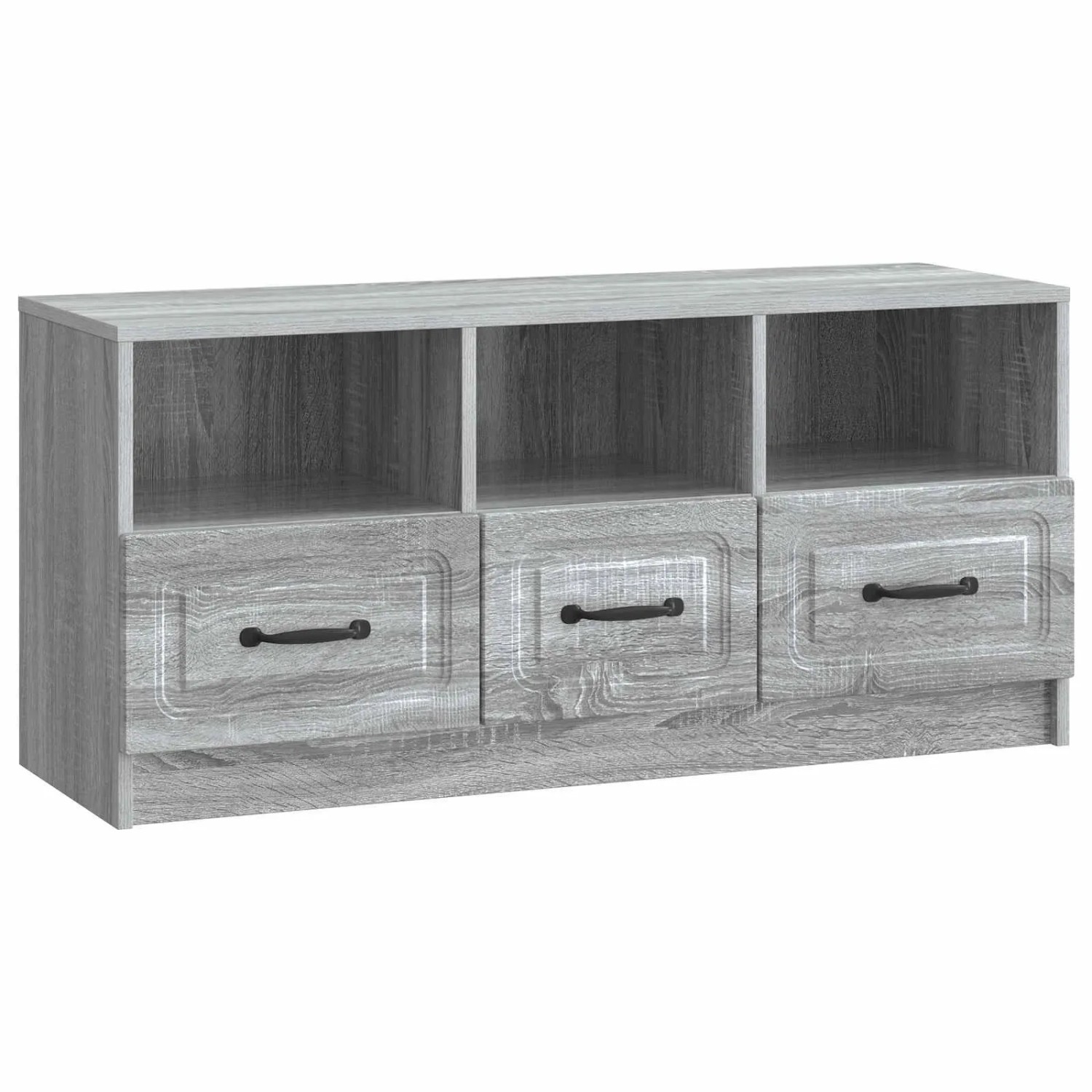 vidaXL TV-Schränk Graues Sonoma 102 x 34,5 x 47 cm Holzwerkstoff 895831
