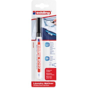 Edding 8040 Wäschemarker, schwarz, 1mm, zum Beschriften von Textilien.