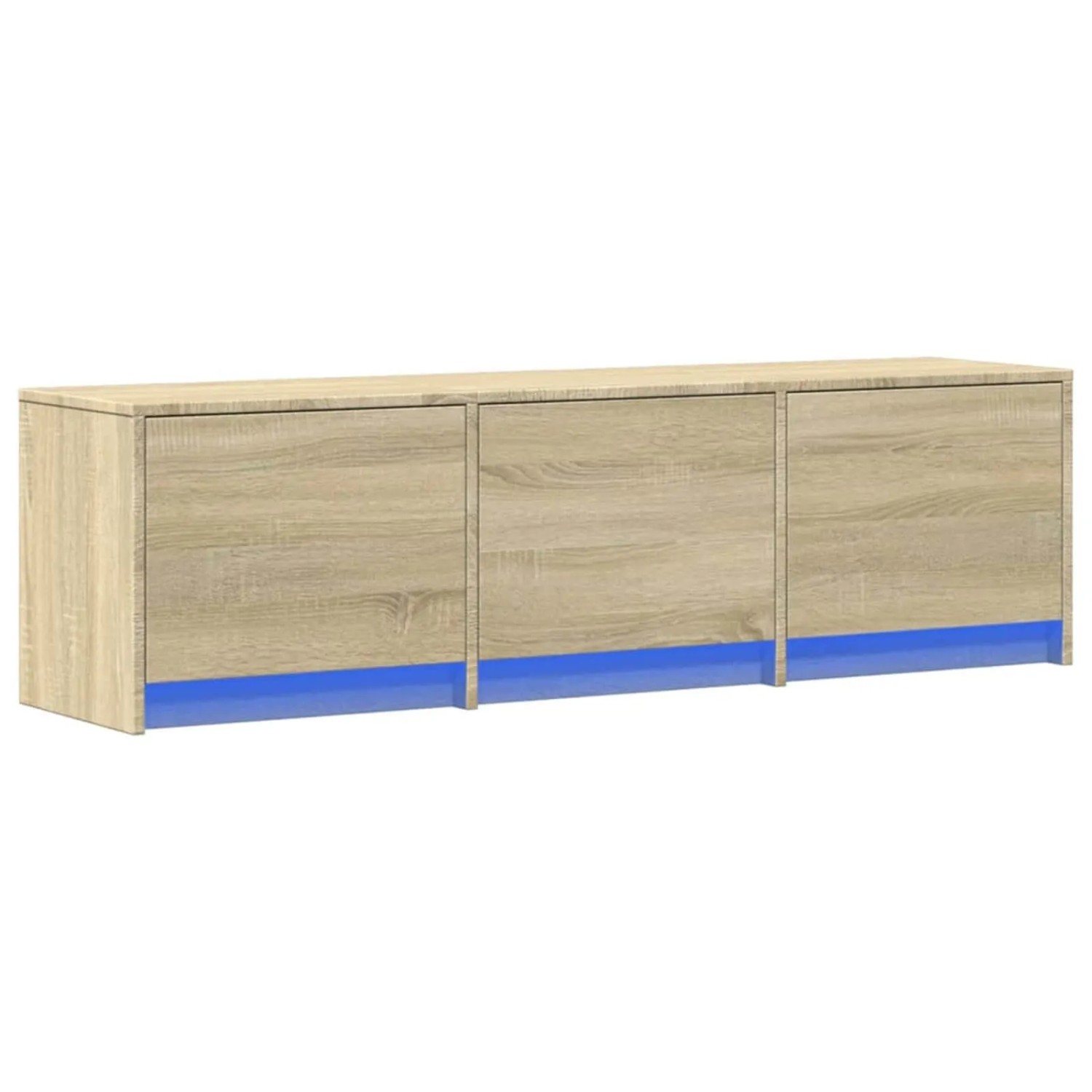 vidaXL TV-Schränk mit LED Sonoma 140 x 34 x 40 cm Holzwerkstoff 8006554