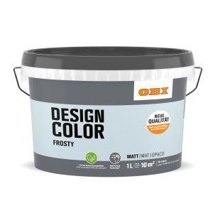 Eimer OBI Design Color Frost, matte, farbige Innenfarbe für Wände, 1 Liter.