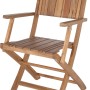 Siena Garden Klappsessel Falun, beige, aus Akazienholz. Gartenstuhl zum einfachen Verstauen.