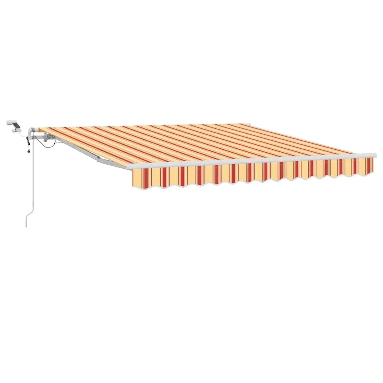 vidaXL Einziehbare Markise Gelb und Orange 350 x 250 cm 3330252